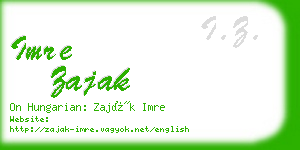 imre zajak business card